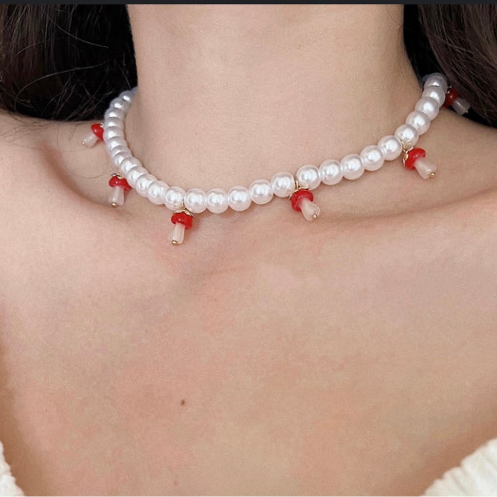 Magic mushroom necklace